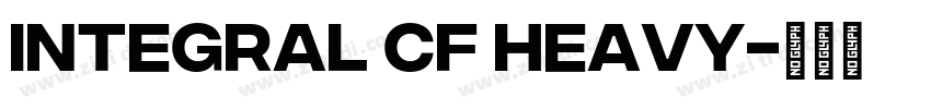 Integral CF Heavy字体转换